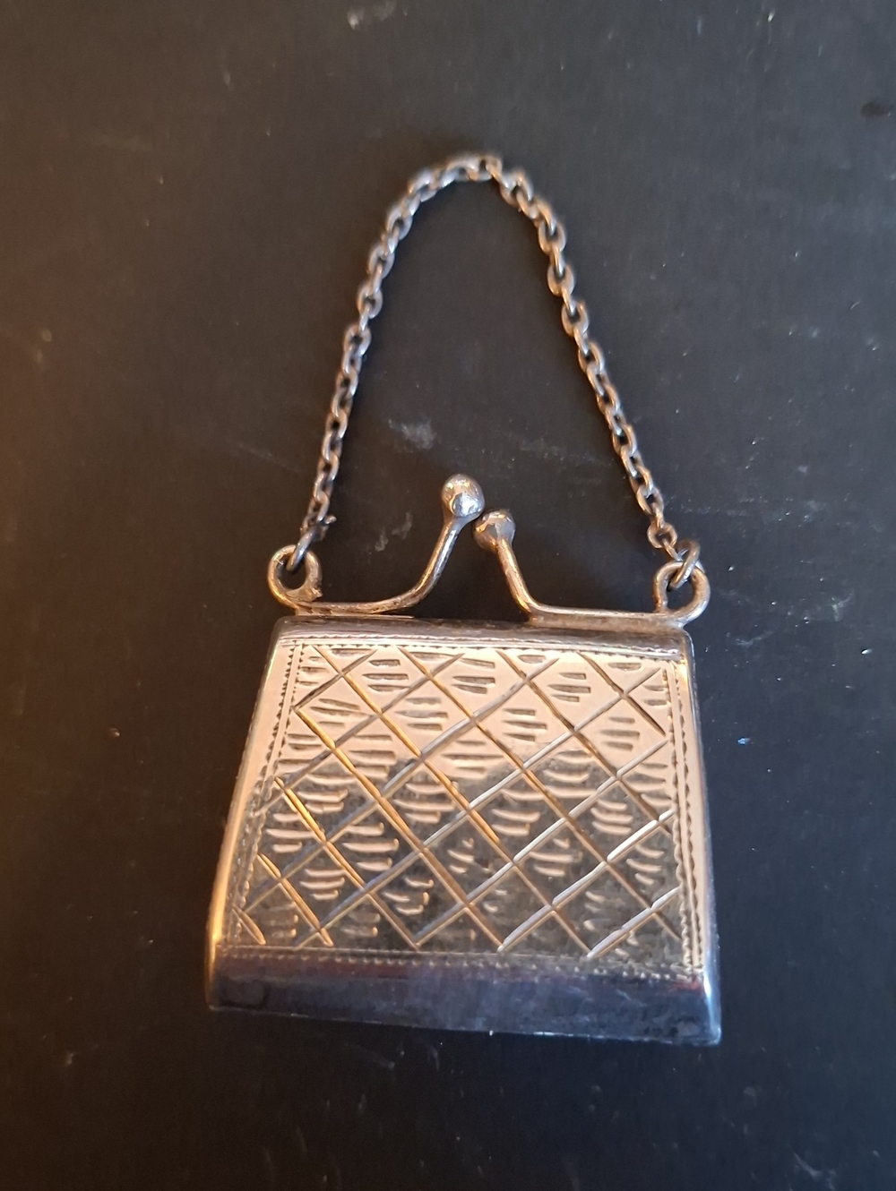 Vintage 925 Miniature Purse ( Pill Box )